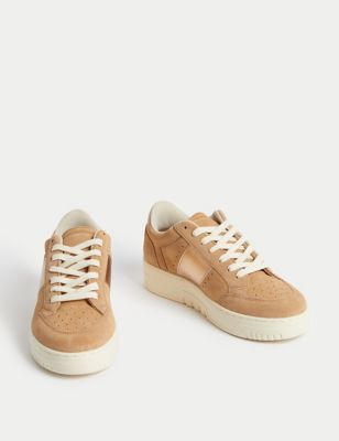Suede Lace Up Trainers