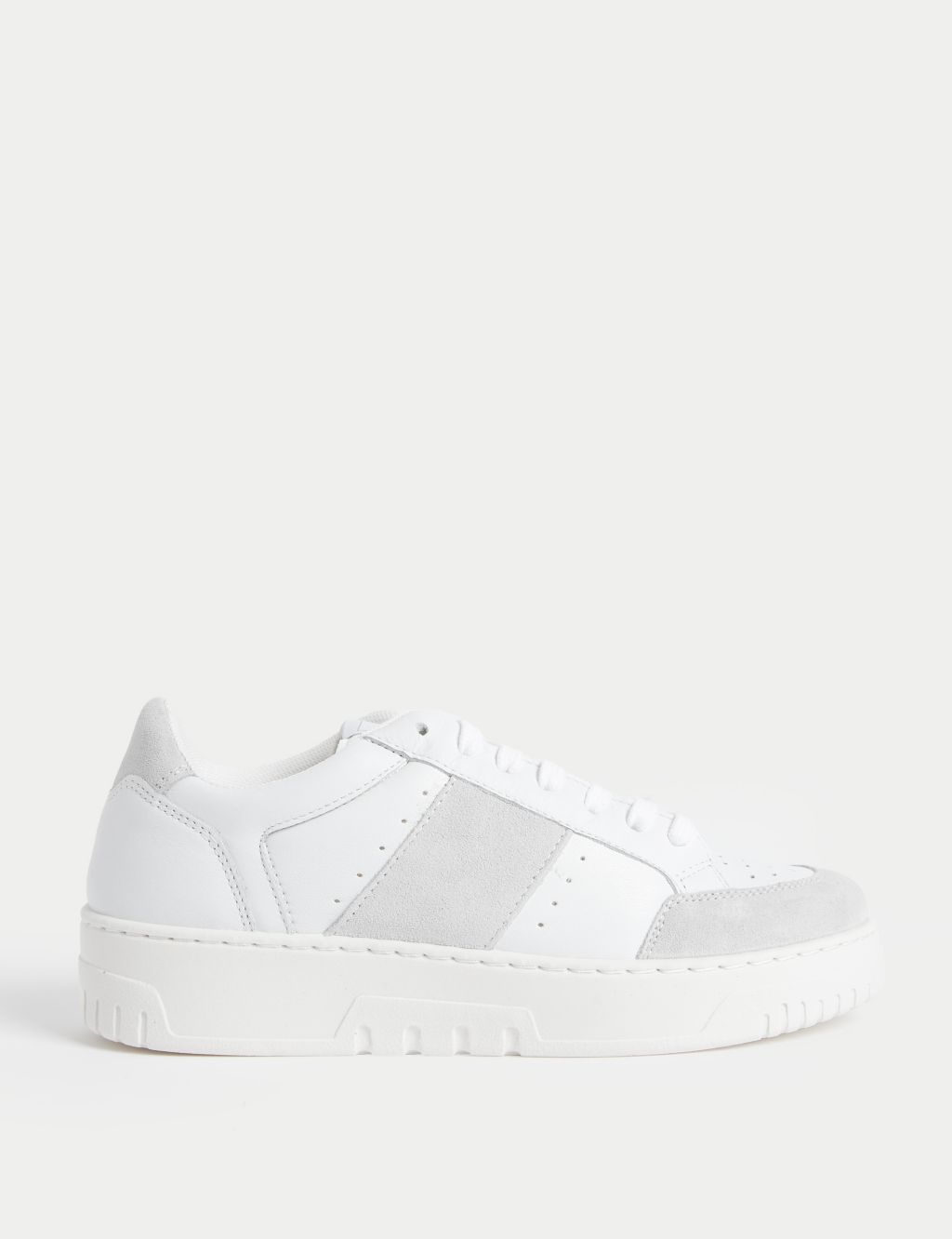 Leather Lace Up Trainer