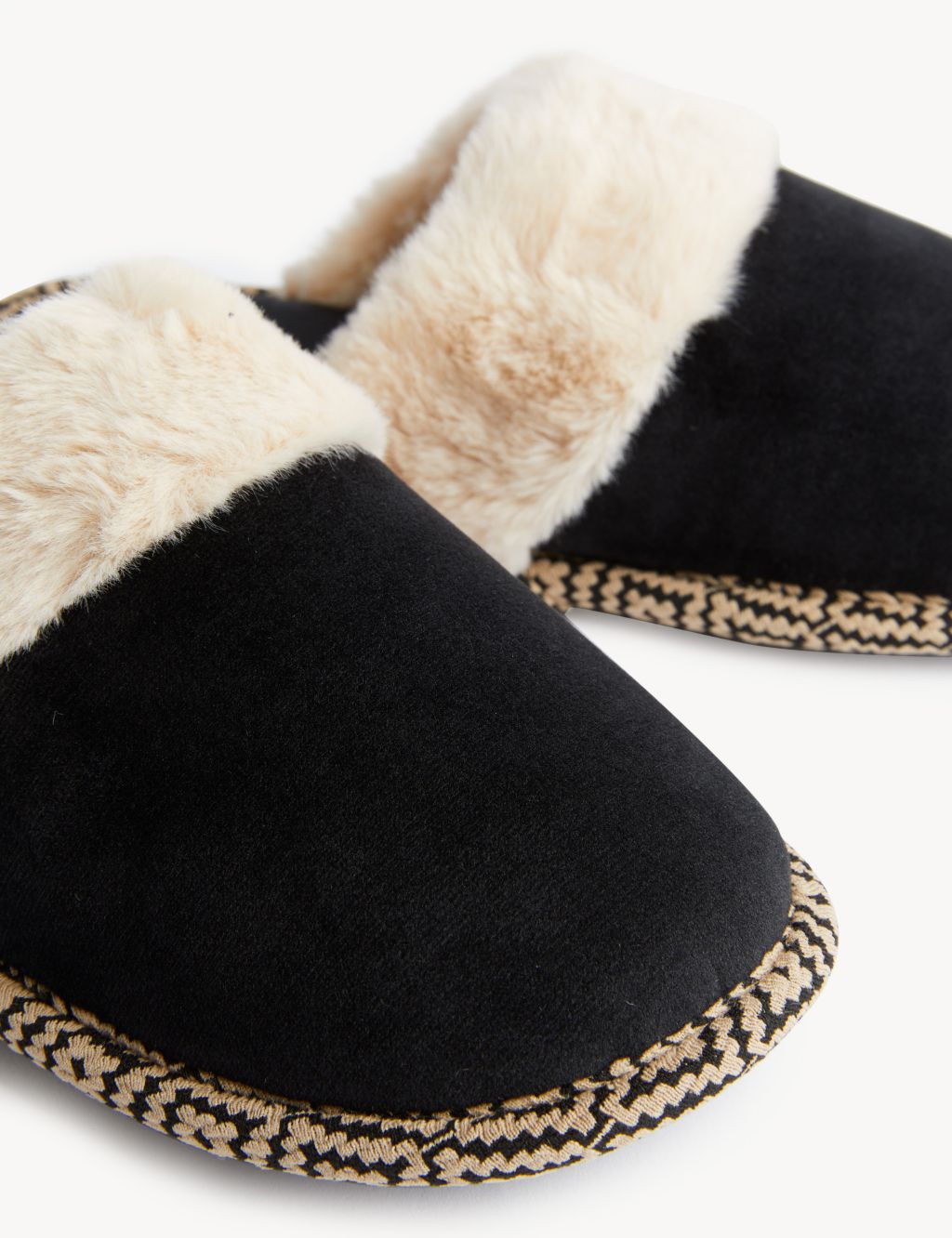 Faux Fur Lined Mule Slippers image 3