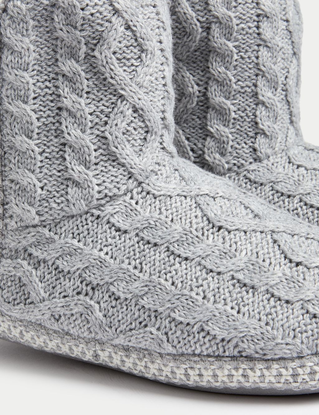 Cable Knit Slipper Boots image 3