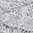 Cable Knit Slipper Boots - grey