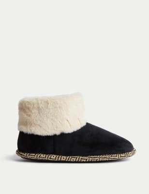 M&s womens slipper store boots