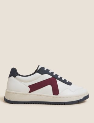 

M&S Collection Zapatillas deportivas con cordones y detalle en el lateralWomens - White Mix, White Mix