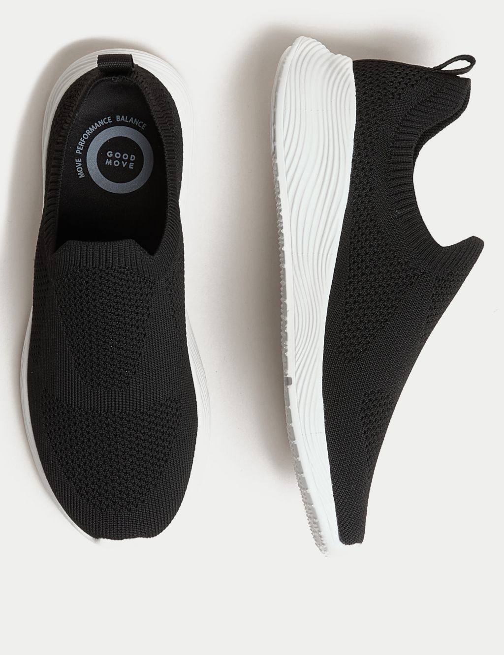 Knitted Slip On Trainers image 2