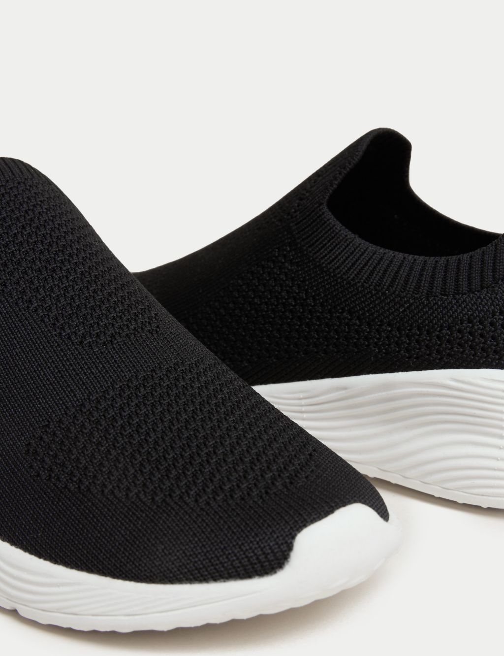Knitted Slip On Trainers image 3