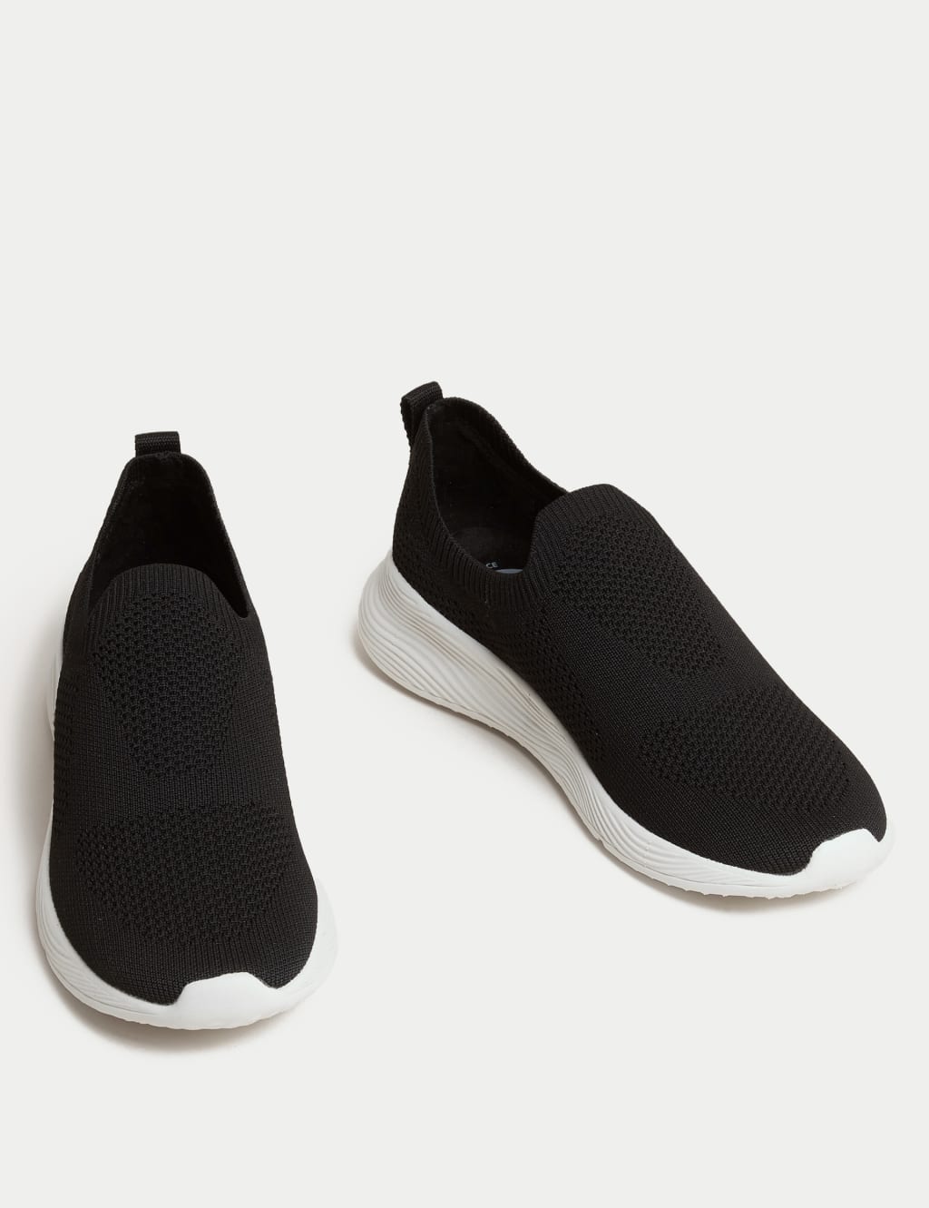 Knitted Slip On Trainers image 2