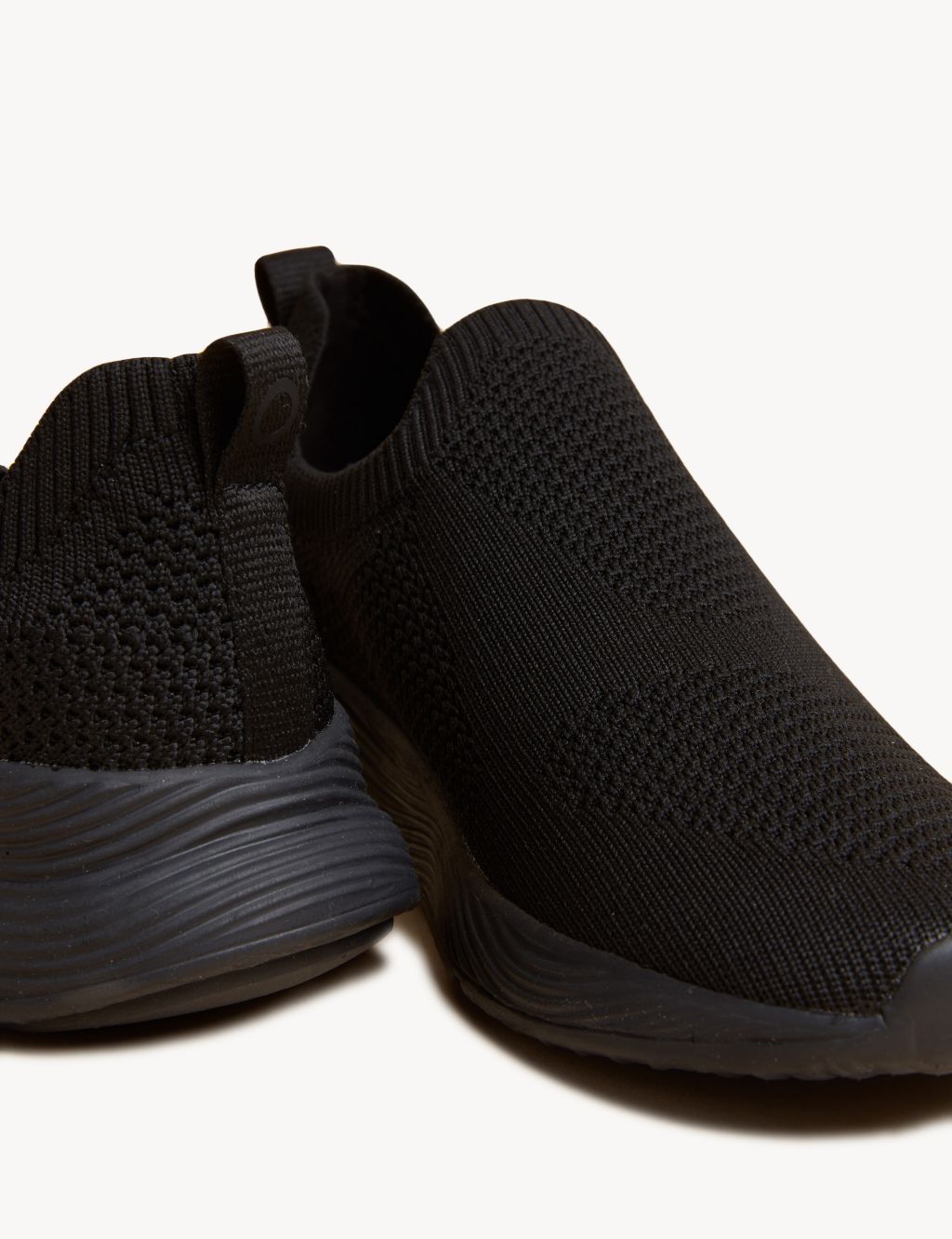 Knitted Slip On Trainers image 3