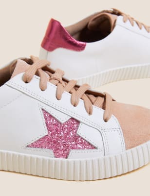 leather star trainers
