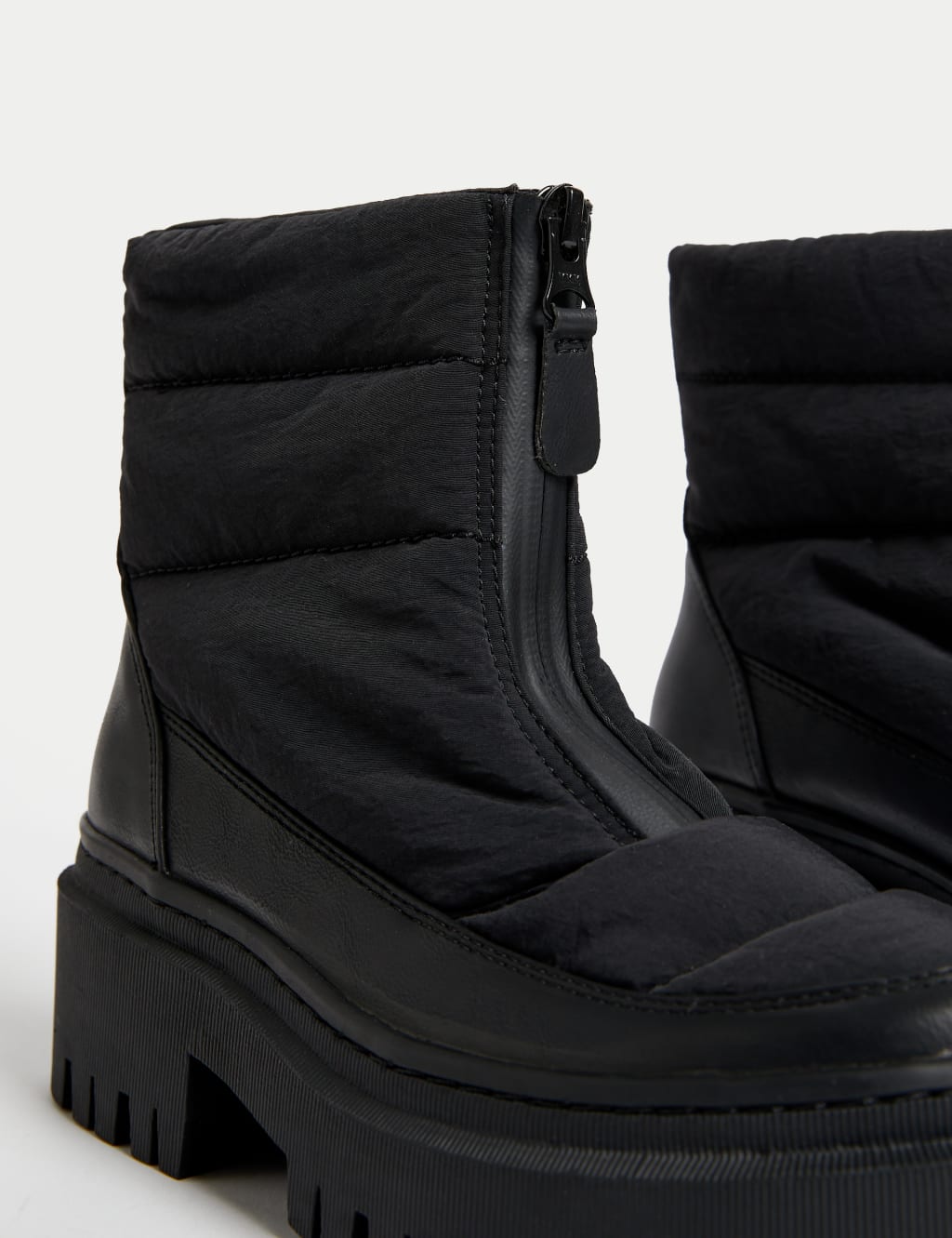 Quilted Flatform Winter Boots image 3