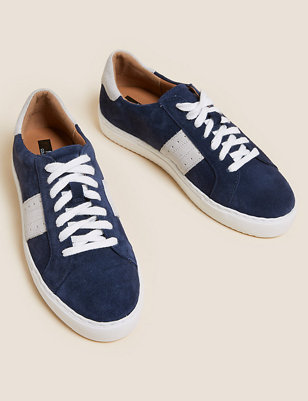 Suede Lace Up Trainers - FR