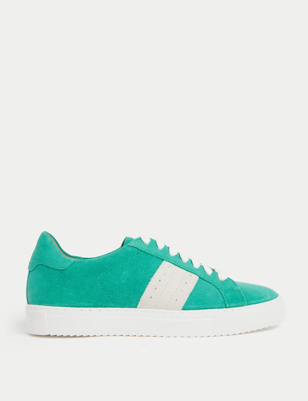 Suede Lace Up Trainers image 1