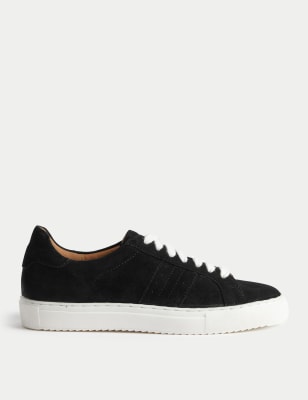 

Womens M&S Collection Suede Lace Up Trainers - Black, Black