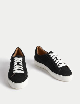 Suede Lace Up Trainers