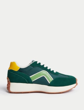 Marks and spencer green 2025 shoes
