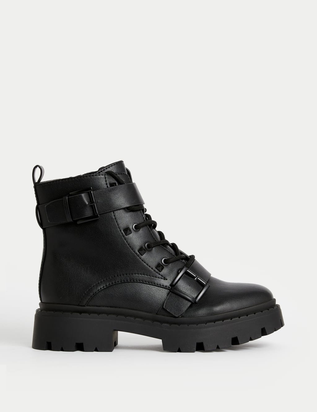 m and s black ankle boots