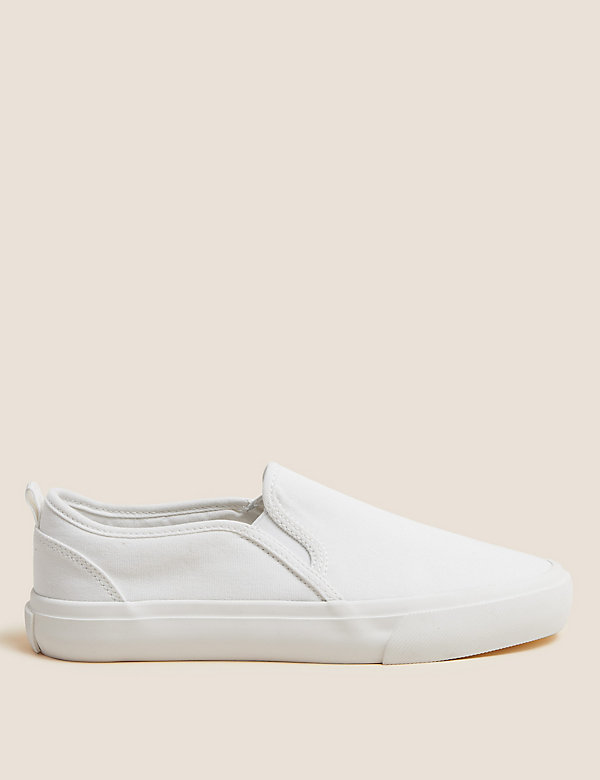 Canvas Slip On Trainers - PT