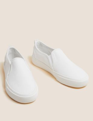 Canvas Slip On Trainers | M&S Collection | M&S