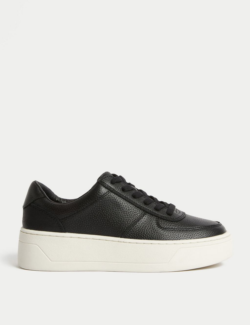 Leather Lace Up Chunky Trainers image 1