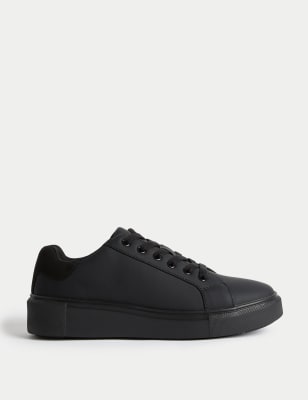 

Womens M&S Collection Lace Up Chunky Trainers - Black/Black, Black/Black