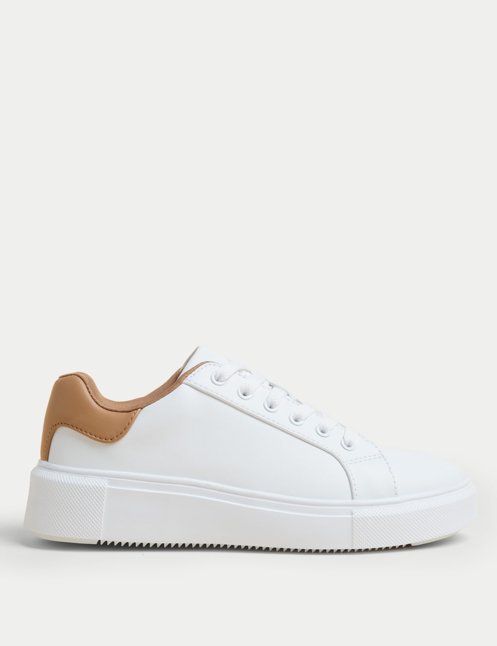 Plain white leather trainers womens top