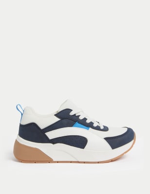 

M&S Collection Zapatillas deportivas gruesas con cordonesWomens - Blue Mix, Blue Mix