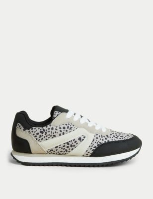

Womens M&S Collection Lace Up Side Detail Trainers - Black Mix, Black Mix