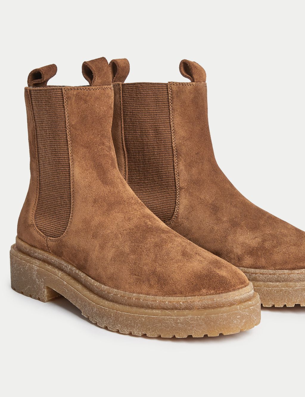 Suede Chelsea Flat Boots image 3