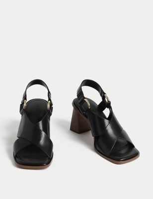 Black Heeled Sandals