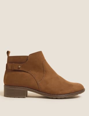 

Womens M&S Collection Block Heel Ankle Boots - Tan, Tan