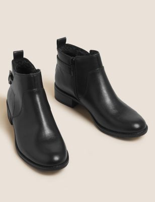 M&S Womens Flat Ankle Boots