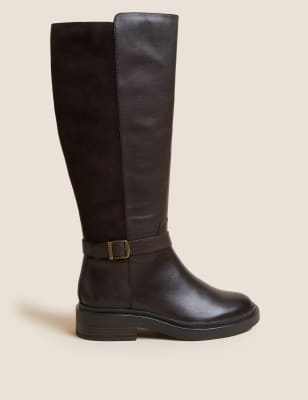 Wide fit knee on sale high boots