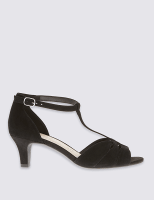 Wide Fit Suede Stiletto Sandals | M&S Collection | M&S