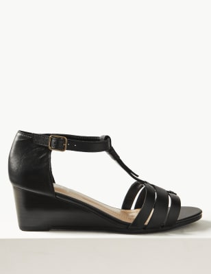 m&s ladies wedge sandals