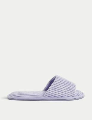 

Womens M&S Collection Open Toe Mule Slippers - Lilac, Lilac