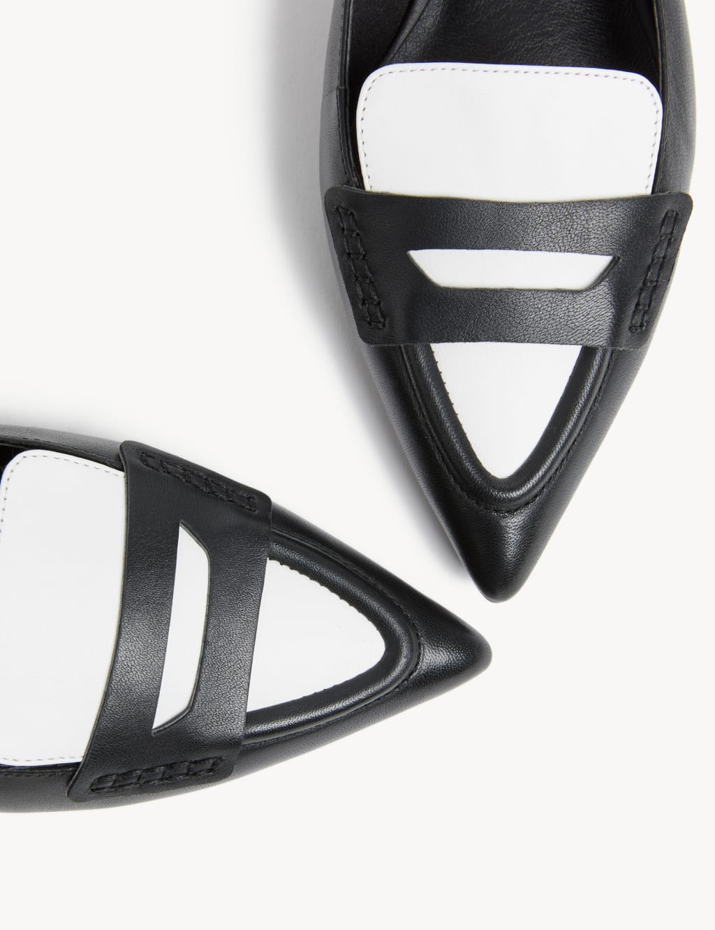 Leather Flat Slingback Shoes image 2
