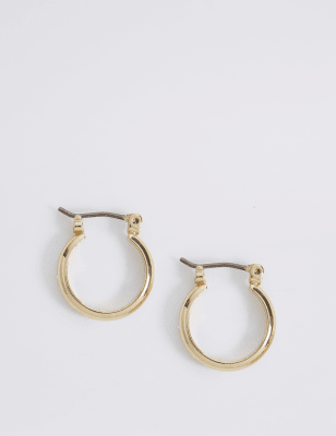 Gold Plated Mini Hoop Earrings | M&S Collection | M&S