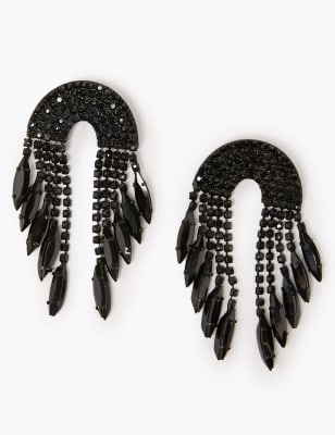 Shoptagr Crystal Arch Drop Earrings By Marks Spencer