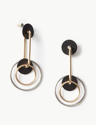 Double Circle Drop Earrings | M&S Collection | M&S