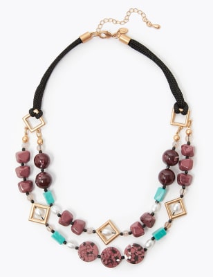 Halsketting Rugo met twee strengen