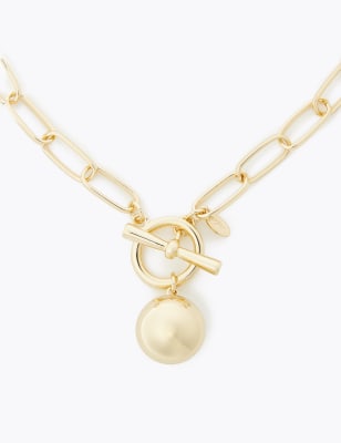 Ketting met T-vorm en bol