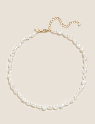  Collier à perles assorties - Crème Assorti
