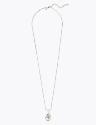 Silver Plated Pendant Necklace | M&S Collection | M&S