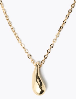 Collier &agrave; pendentif plaqu&eacute; or