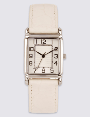 Rectangular Face Watch M S Collection M S