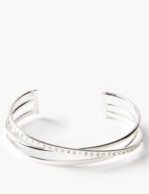 Silver Plated Bangle Bracelet | M&S Collection | M&S