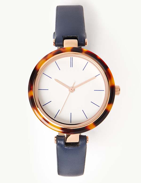 Tortoiseshell Case Buckle Watch