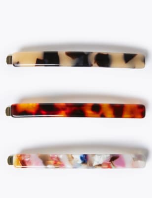 Lot de 3&nbsp;barrettes &agrave; motif