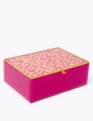 Leopard Print Jewellery Box | M&S Collection | M&S