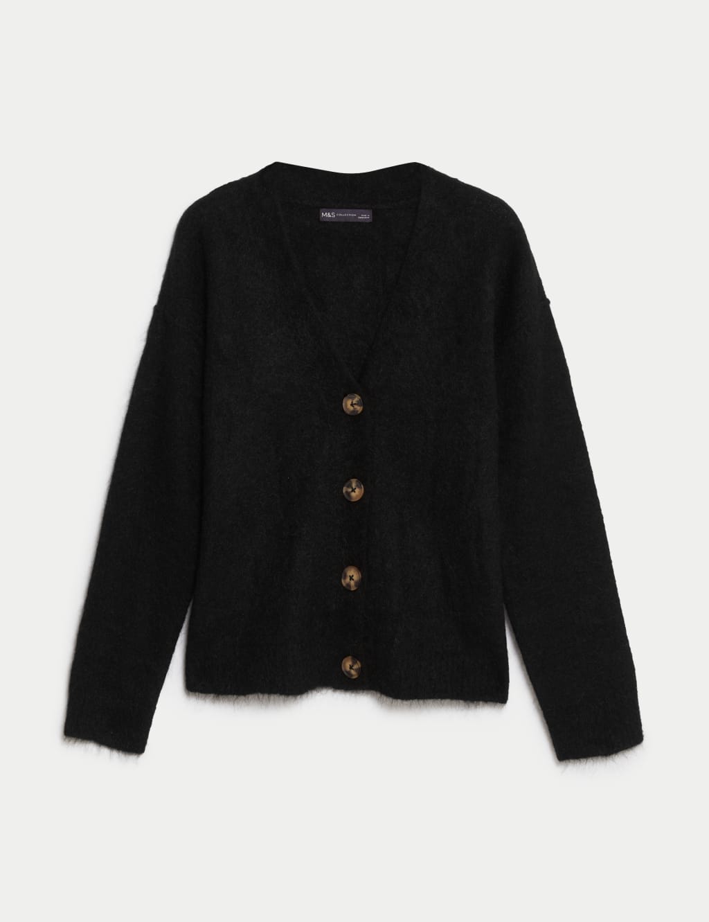 Mohair Blend V-Neck Button Front Cardigan image 2