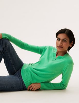

Womens M&S Collection Supersoft V-Neck Jumper - Emerald, Emerald